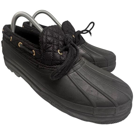 Sperry Top Sider Low Duck Waterproof Rain Rubber Shoes Black Women 8.5 STS95272 - Picture 11 of 16